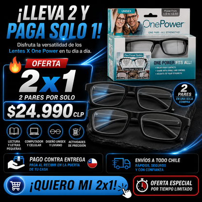 LENTES ONE POWER | CORRIGE AUTOMATICAMENTE TUS PROBLEMAS DE VISION