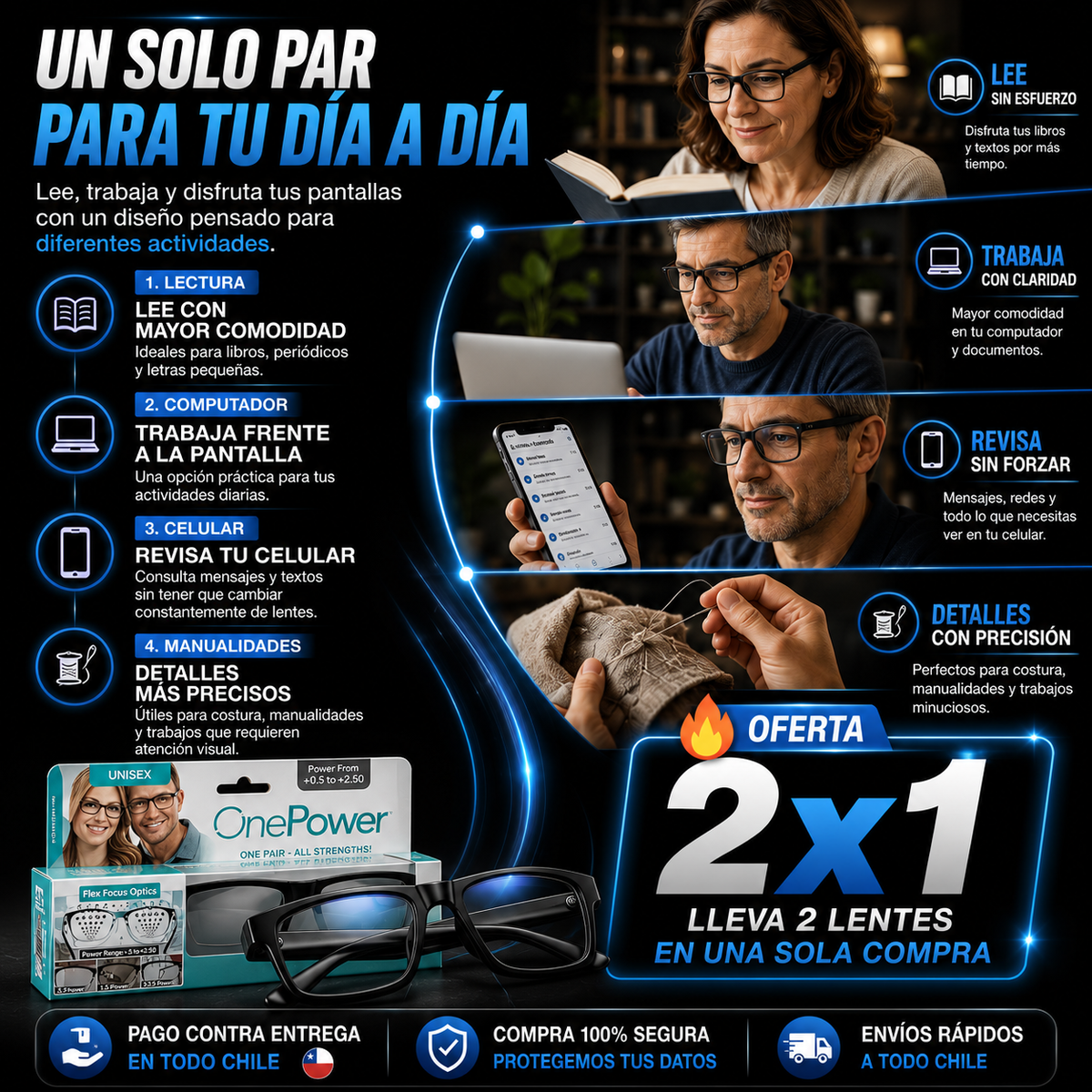 LENTES ONE POWER | CORRIGE AUTOMATICAMENTE TUS PROBLEMAS DE VISION
